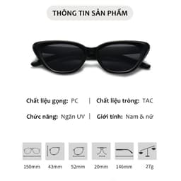 Thumbnail Kính Mát Mắt Mèo Phân Cực Trendy AORON Chống Tia Cực Tím Bảo Vệ Mắt Gọng Thời Trang Xu Hướng Nam Nữ 3
