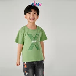 Thumbnail Áo phông cộc tay cho bé trai CHIPPO chất liệu cotton thoáng mát cho bé 3 tuổi đên 10 tuổi (13-34Kg) 2