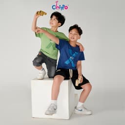 Thumbnail Áo phông cộc tay cho bé trai CHIPPO chất liệu cotton thoáng mát cho bé 3 tuổi đên 10 tuổi (13-34Kg) 1