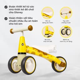 Thumbnail Xe chòi chân 3 bánh cao cấp Roadstar Disney cho bé từ 1-3 tuổi - Bản cao cấp yên da mềm 2