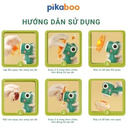 Thumbnail Đồ chơi con quay vô cực khủng long đĩa bay phát sáng cao cấp Pikaboo đơn giản thú vị không dùng pin 4