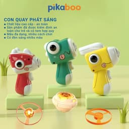 Thumbnail Đồ chơi con quay vô cực khủng long đĩa bay phát sáng cao cấp Pikaboo đơn giản thú vị không dùng pin 2