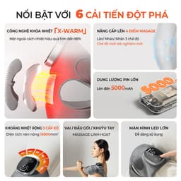 Thumbnail Máy Massage Đầu Gối BUMAS M6 Pro - Nâng Cấp Giữ Ấm - Massage Mạnh Mẽ Hơn - Thời Gian Sử Dụng Lâu Hơn 1