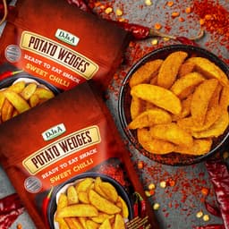 Thumbnail Khoai Tây Sấy Ít Béo Vị Ớt Ngọt 100g DJ&A - Thích hợp ăn chay - Sweet Chilli Potato Wedges - Giảm Cân Ăn Được 1