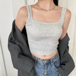 Thumbnail Áo bra 2 dây bản vừa áo bra 2 dây chất thun gân In So Of cao cấp cổ vuông hách dáng dễ mix đồ silive_official 3