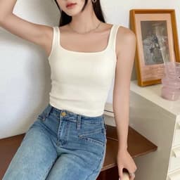 Thumbnail Áo bra 2 dây bản vừa áo bra 2 dây chất thun gân In So Of cao cấp cổ vuông hách dáng dễ mix đồ silive_official 2