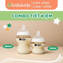 Thumbnail Combo 2 Bình Sữa PPSU Ty Siêu Mềm Tự Nhiên Tommee Tippee Natural Start 150ml & 260ml 1