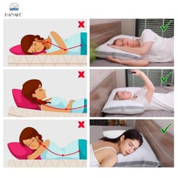 Thumbnail Gối cong Pharmedoc bông mút đàn hồi nâng đỡ cổ, giảm đau HANAKO Phong Cách Quý Tộc Châu Âu 2