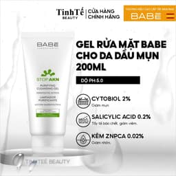 Thumbnail Gel rửa mặt BABE cho da dầu mụn Stop Akn Purifying Cleansing gel 100ml-200ml 1
