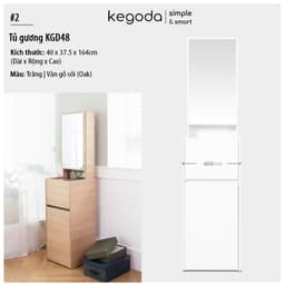 Thumbnail 4 Mẫu Tủ Bàn Phấn Trang Điểm Decor Có Gương Soi Đơn Giản Mà Đẹp KEGODA 2