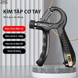 Thumbnail Kìm Bóp Tay,Kìm Tập Tay Có Đếm Số Điều Chỉnh Lực Từ 5kg-60kg Chính Hãng Đại Nam Sport 3
