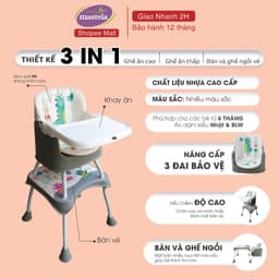 Thumbnail Ghế Ăn Dặm Mastela 1016 Đa Năng 3 in 1 Cho Bé 1