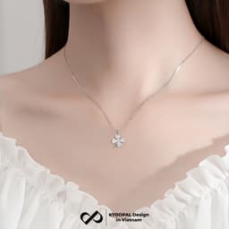 Thumbnail Dây chuyền bạc KYDOPAL đính đá cao cấp trang sức bạc nữ sang trọng 925 - PAL9B4C2 2