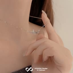 Thumbnail Dây chuyền bạc KYDOPAL đính đá cao cấp trang sức bạc nữ sang trọng 925 - PAL9B4C1 2