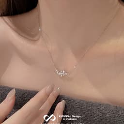 Thumbnail Dây chuyền bạc KYDOPAL đính đá cao cấp trang sức bạc nữ sang trọng 925 - PAL9B4C1 4