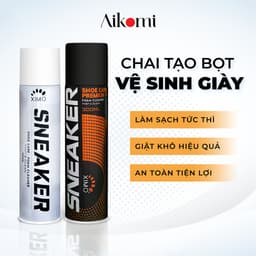 Thumbnail Chai Xịt Tạo Bọt Vệ Sinh Giày XIMO Cao Cấp 300ml làm sạch giày cao cấp giúp giày trắng sáng như mới (VSG02) 2