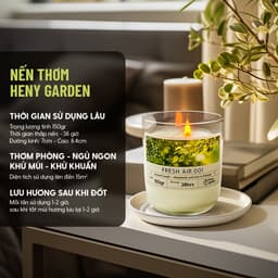 Thumbnail Nến Thơm Thư Giãn Quà Tặng Mùi Hương Dễ Ngủ HENY GARDEN Dành Cho Phòng Vừa Và Nhỏ 3
