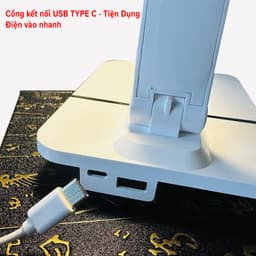 Thumbnail Đèn LED 3 Chế Độ Sáng Vàng Điều Chỉnh Gấp Gọn Để Bàn Học Cổng Type C USB Chống Cận Bảo Vệ Mắt Có Loại Pin Hãng Amaiife 2