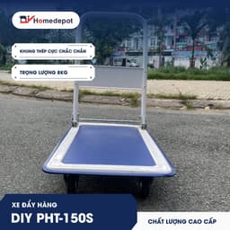 Thumbnail Xe đẩy hàng 4 bánh gấp gọn DIY PHT-150S tải trọng 150kg - hàng chính hãng - tiêu chuẩn chất lượng Châu Âu 1