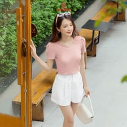 Thumbnail Áo thun nữ CARDINA chất liệu tăm lạnh kiểu dáng nhẹ nhàng thoải mái thời trang hiện đại trẻ trung 4AFC13 5AFC13 4
