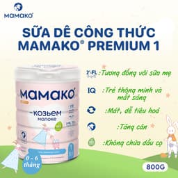 Thumbnail Sữa Dê Công Thức MAMAKO Premium Nga Số 1 - 800g/400g tăng cường miễn dịch 3