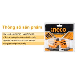 Thumbnail Kính bảo hộ lao động INGCO HSG05 dụng cụ bảo vệ mắt cho thợ cơ khí, thợ làm cửa sắt, công trình, mộc 2