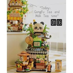Thumbnail Bộ lắp ráp LOZ mini mô hình nhà Gấu Trúc sáng tạo 2