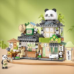Thumbnail Bộ lắp ráp LOZ mini mô hình nhà Gấu Trúc sáng tạo 3