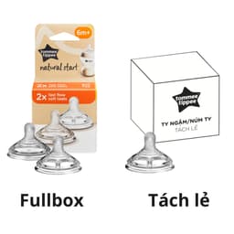 Thumbnail Núm Ty Silicon Siêu Mềm Tự Nhiên Cho Bé Tommee Tippee Natural Start Fast Flow Từ 6 Tháng (Vỉ đôi, tách lẻ) 2
