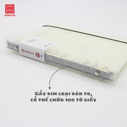 Thumbnail Sổ còng bìa nhựa trong 200 trang Subject Hồng Hà định lượng 100gsm kích thước A5/B5 3