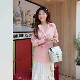 Thumbnail Áo Sơ Mi Oversize Thời Trang Nữ Thân Lệch Tay Dài Gago GA4756 2