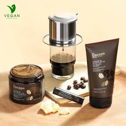 Thumbnail Bộ 3 Cà phê Đắk Lắk tẩy da chết cocoon: Cơ thể 200ml + Da mặt 150ml + Son môi 5g 3