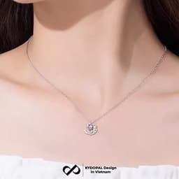 Thumbnail Dây chuyền bạc KYDOPAL đính đá cao cấp trang sức bạc nữ cá tính 925 - PAL9B4C7 3