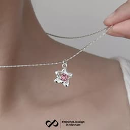 Thumbnail Dây chuyền bạc KYDOPAL đính đá cao cấp trang sức bạc nữ cá tính 925 - PAL9B4C8 4