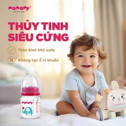 Thumbnail Bình sữa cao cấp Mamamy cho bé dung tích 120ml, 240ml chất liệu thuỷ tinh siêu cứng, chống sặc và đầy hơi 3