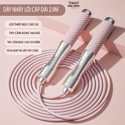 Thumbnail Dây Nhảy Tập Gym TMT13 Lõi Thép Bọc Nhựa PVC Tích Hợp Tay Cầm Có Tạ Cao Cấp Đại Nam Sport 2