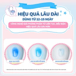 Thumbnail Viên sạch bồn cầu Geto Hương Đào viên thả bồn cầu sạch khuẩn, tẩy sạch mảng bám, khử mùi diệt vi khuẩn 2