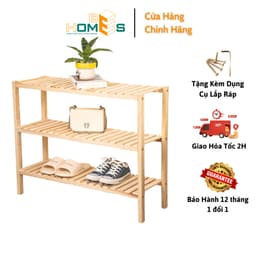 Thumbnail Kệ giày gỗ Behomes 3 tầng 80 cm 1