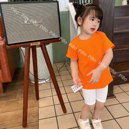Thumbnail Áo Thun Bé Gái Bé Trai Kiểu Dáng Basic Cotton Mềm, Mát Chất Lượng Cao BabyBoo - PiBo-CTCT 4