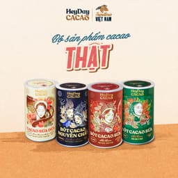 Thumbnail Bộ sản phẩm cacao “Thật” - Natural, Bold, Classic, Sữa dừa - Heydaycacao 1