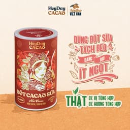 Thumbnail Lon 350g - Bột cacao sữa Classic - Đậm cacao, thơm vị sữa – Heyday Cacao 1