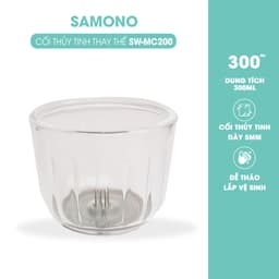 Thumbnail Cối thay thế, Lưỡi thay MC200 phụ kiện cho máy xay mini Samono SW-MC200 loại 0.3L,Lưỡi dao thay thế phụ kiện máy con gấu 4
