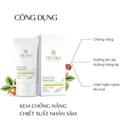 Thumbnail Kem chống nắng nâng tông Truesky Effective Sunscreen SPF 50+ PA+++ 40g 4