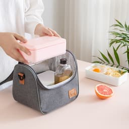 Thumbnail Túi Giữ Nhiệt Chống Thấm Túi Đựng Hộp Cơm Văn Phòng Có Quai Sách, Thiết Kế Rộng Rãi YESURE S1G2 Cổ Điển Sang Trọng 4