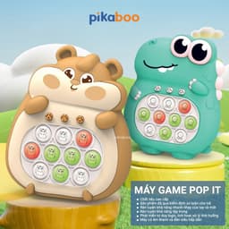 Thumbnail Pop it điện tử Pikaboo Đồ chơi máy chơi game bản mới bấm nút theo đèn nhạc với 4 giúp luyện phản xạ 2
