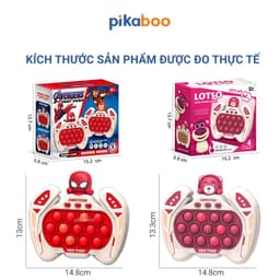 Thumbnail Pop it điện tử Pikaboo Đồ chơi máy chơi game bản mới bấm nút theo đèn nhạc với 4 giúp luyện phản xạ 3