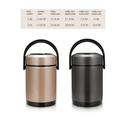 Thumbnail Hộp cơm văn phòng giữ nhiệt 3 tầng Hộp Cơm Inox 304 cao cấp giữ nhiệt lâu 6 - 8 tiếng YESURE - Hàng chính hãng 1