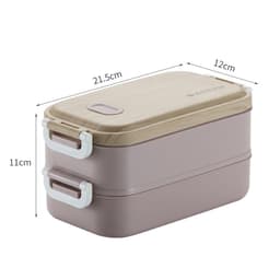 Thumbnail Hộp Cơm Văn Phòng Giữ Nhiệt Vỏ Nhựa Cao Cấp Ngăn Đựng Bằng Inox 304 Có Thể Tháo Rời Dung Tích 1600ml HLM-063 YESURE 1