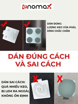 Thumbnail Keo chuyên dụng dán tường siêu chắc chắn, dán được nhiều vật dụng cứng, gỡ ra dễ dàng Enomax (Eno - 0171) 4