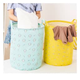 Thumbnail Giỏ Đựng Quần Áo Đồ Giặt Chăn Mền Thú Bông Đồ Chơi Trẻ Em Hoa Văn Trang nhã Sang Trọng YESURE HOME DECOR 4